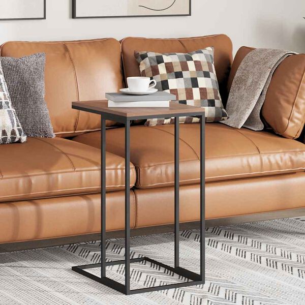 vidaXL Side Table Black 40x30x59 cm Engineered Wood