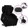 vidaXL Electric Stand up Massage Recliner Chair Black Fabric