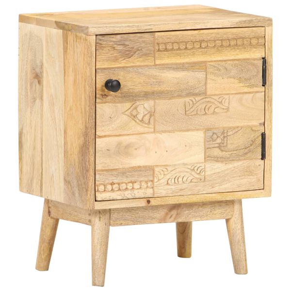 vidaXL Bedside Cabinet 40x30x50 cm Solid Mango Wood