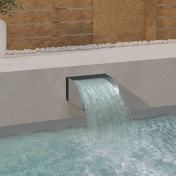 vidaXL Waterfall 30x34x14 cm Stainless Steel 304