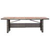 vidaXL Garden Table 240x90x74 cm Poly Rattan and Solid Acacia Wood