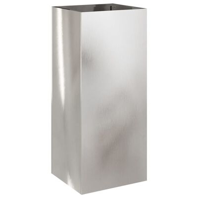 vidaXL Planter Silver 32x29x75 cm Stainless Steel