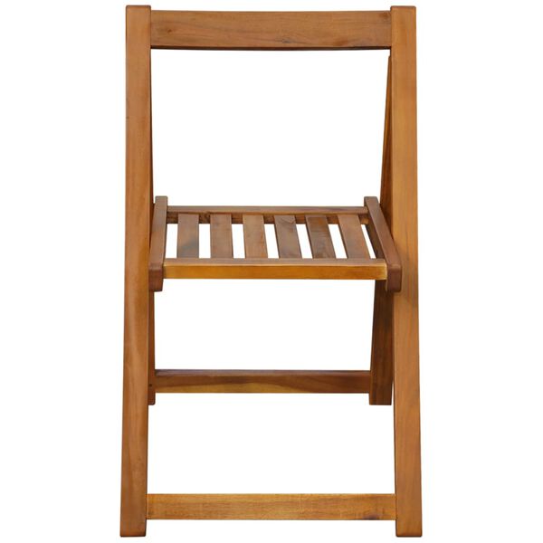vidaXL 5 Piece Folding Outdoor Dining Set Solid Acacia Wood
