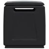 vidaXL Garden Storage Box 54x53x57 cm 130 L Dark Grey and Black