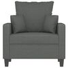vidaXL Sofa Chair Dark Grey 60 cm Fabric