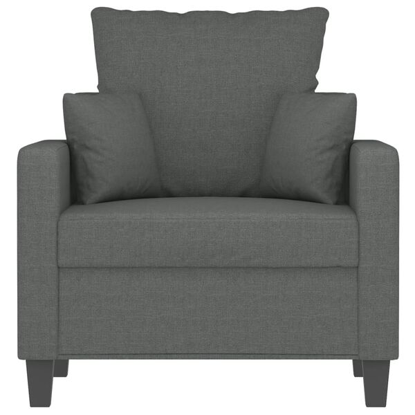 vidaXL Sofa Chair Dark Grey 60 cm Fabric