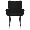 vidaXL Dining Chairs 2 pcs Black Velvet