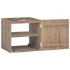 vidaXL Wall-mounted Bathroom Cabinet 46x25.5x40 cm Solid Wood Teak