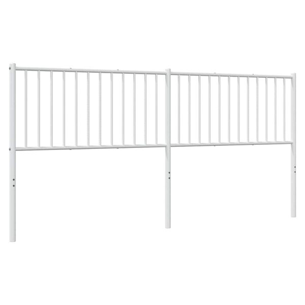 vidaXL Metal Headboard White 193 cm