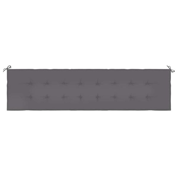 vidaXL Garden Bench Cushion Anthracite 200x50x4 cm Oxford Fabric