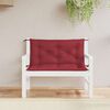 vidaXL Garden Bench Cushion Wine Red 100x(50+50)x7cm Oxford Fabric