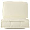 vidaXL Pallet Cushion Set 2 pcs Cream Oxford Fabric