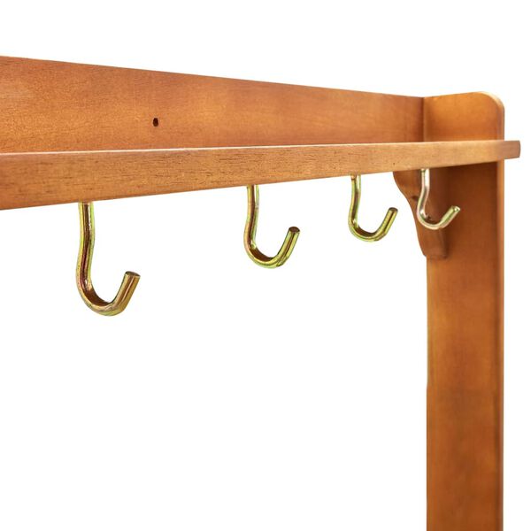 vidaXL Garden Kitchen Trolley Solid Acacia Wood 92x43.5x141.5 cm