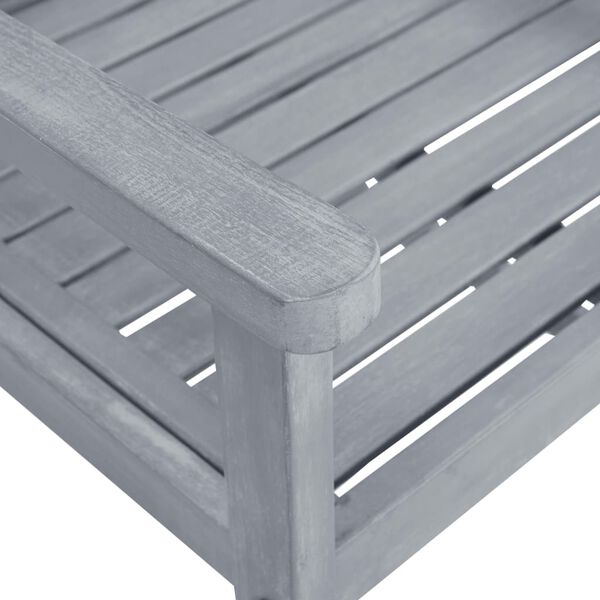 vidaXL Garden Chairs with Cushions 6 pcs Solid Wood Acacia Grey