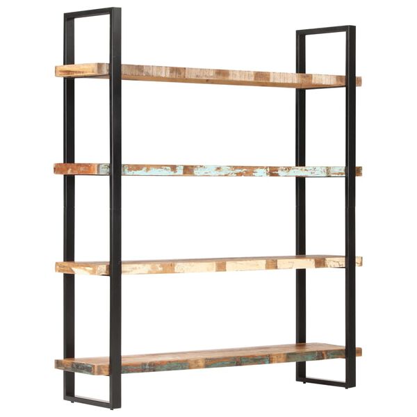 vidaXL 4-Tier Bookcase 160x40x180 cm Solid Reclaimed Wood