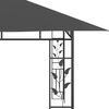 vidaXL Gazebo with Mosquito Net 4x3x2.73 m Anthracite 180 g/m&sup2;