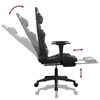vidaXL Gaming Chair with Footrest Black and Camouflage Faux Leather