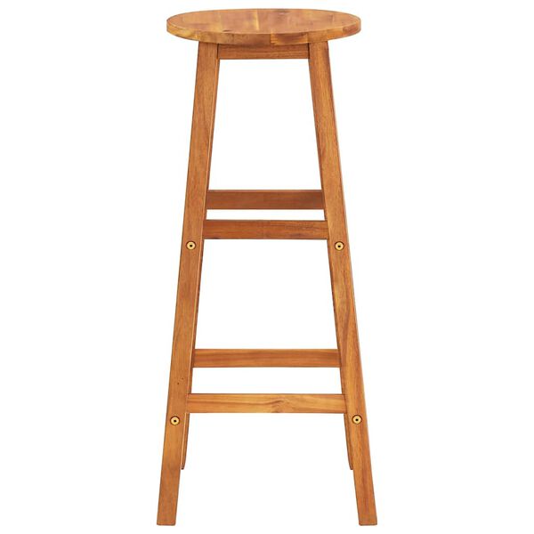 vidaXL Bar Chairs 2 pcs Solid Acacia Wood