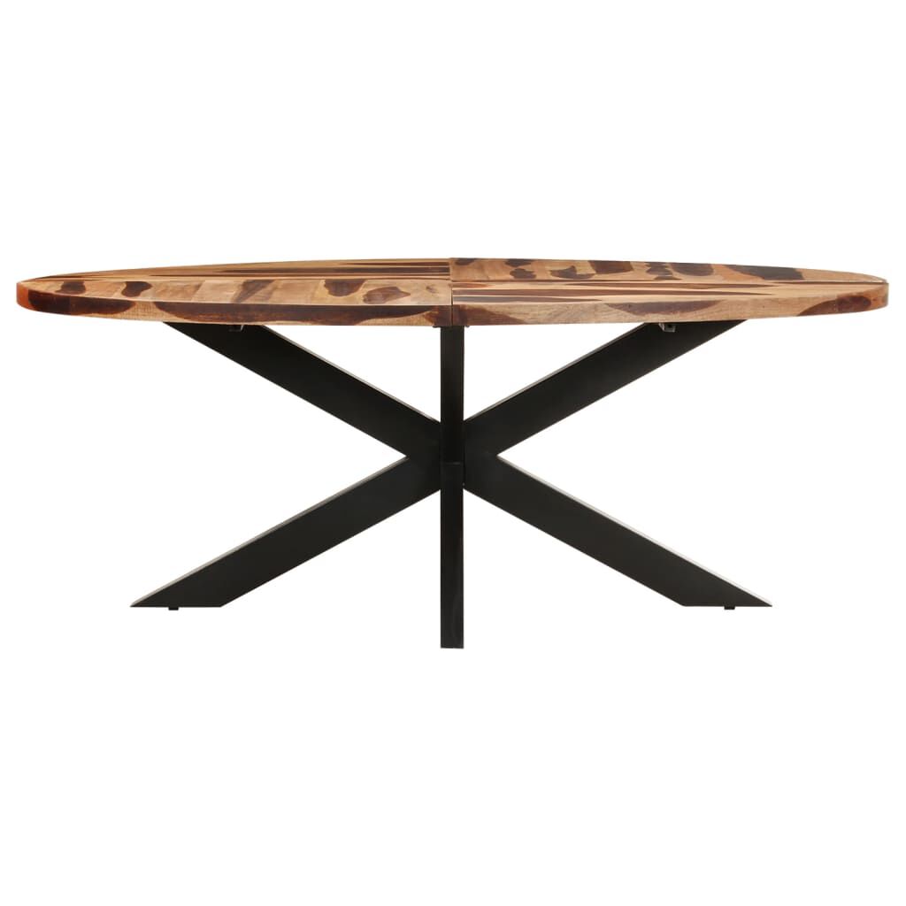vidaXL Dining Table Oval 200x100x75cm Acacia Wood