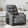 vidaXL Electric Massage Recliner Chair Grey Faux Leather
