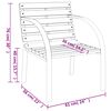 vidaXL Garden Chairs 2 pcs Wood