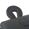 vidaXL 2-Zone Folding Massage Table and Stool Set 10 cm Thick Black