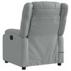 vidaXL Electric Massage Recliner Chair Light Grey Fabric