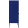 vidaXL Storage Cabinet Navy Blue 42.5x35x101.5 cm Steel