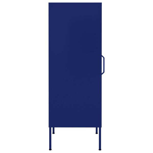 vidaXL Storage Cabinet Navy Blue 42.5x35x101.5 cm Steel