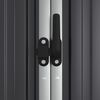 vidaXL Garden Tool Shed Anthracite 161x89x161 cm Galvanised Steel