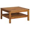 vidaXL 9 Piece Garden Lounge Set with Cream Cushion Solid Acacia Wood
