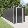 vidaXL Garden Shed Anthracite 192x772x223 cm Galvanised Steel