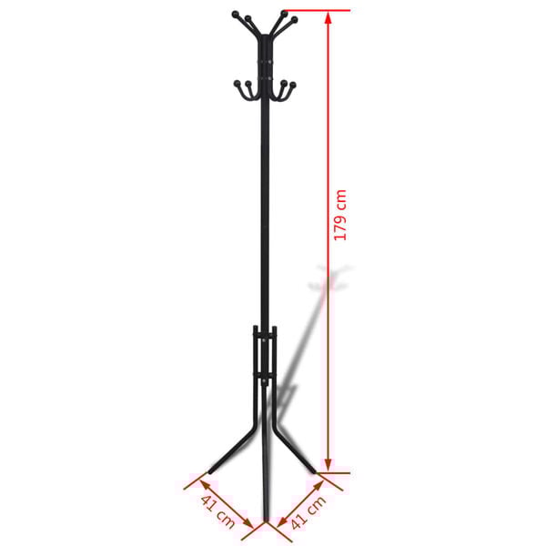 Metal Black Coat Stand