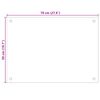 vidaXL Kitchen Backsplashes 2 pcs White 70x50 cm Tempered Glass