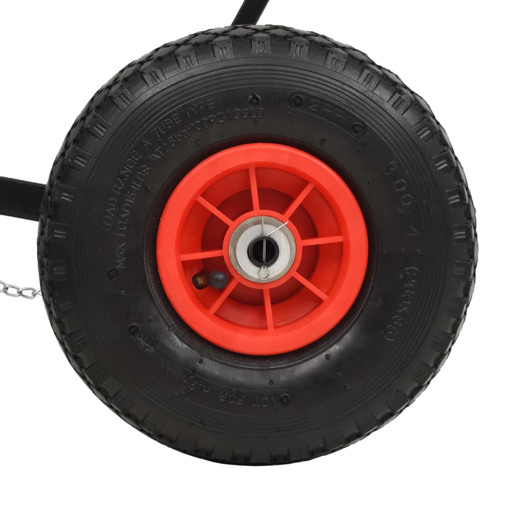vidaXL Manual Snowplough with Wheels 100x44 cm