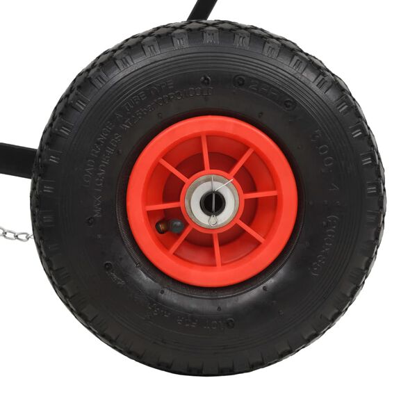 vidaXL Manual Snowplough with Wheels 100x44 cm
