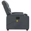 vidaXL Electric Massage Recliner Chair Grey Faux Leather
