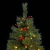 vidaXL Artificial Hinged Christmas Tree 150 LEDs 150 cm