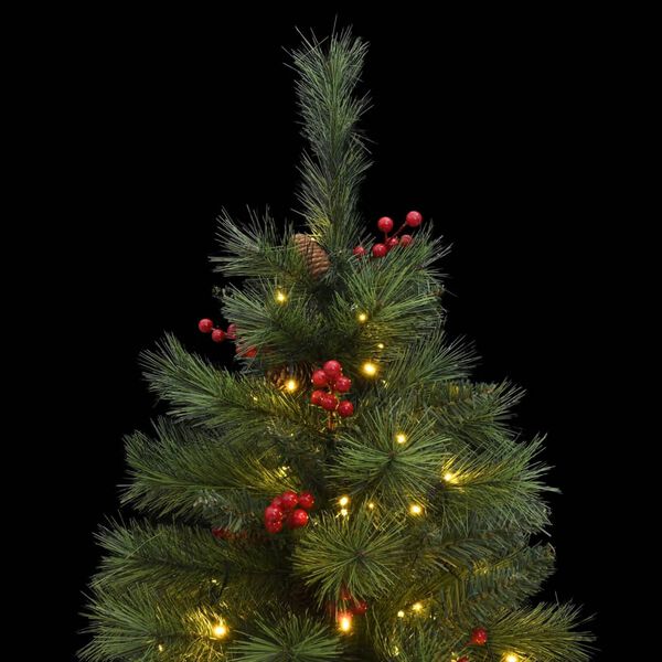 vidaXL Artificial Hinged Christmas Tree 150 LEDs 150 cm
