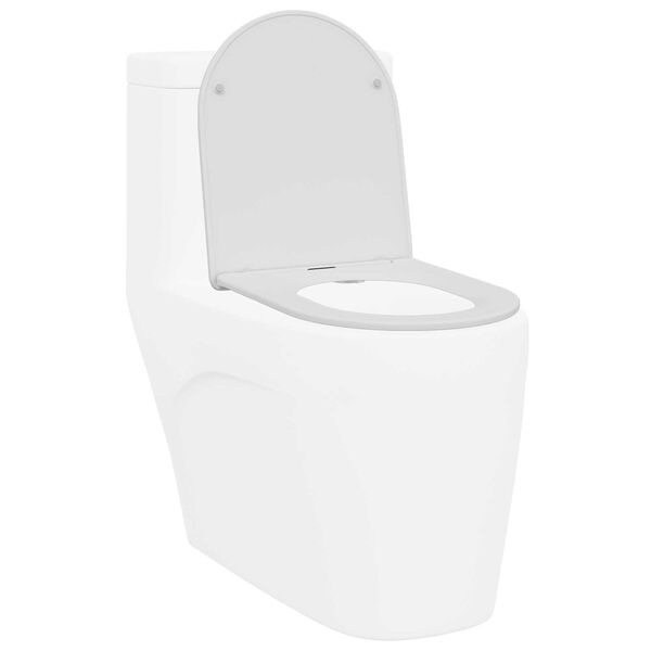 vidaXL Quick Release Toilet suitable for Seat White 44 x 36.4 x 3.4 cm Duroplast