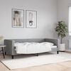 vidaXL Day Bed without Mattress Light Grey 100x190 cm Fabric