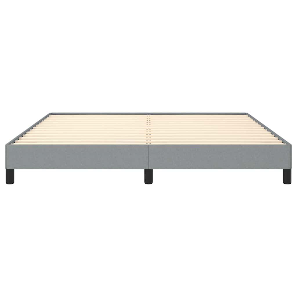 vidaXL Bed Frame without Mattress Light Grey 193x203 cm Fabric