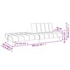 vidaXL 2-Seater Sofa Bed Black Fabric