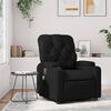vidaXL Massage Recliner Chair Black Faux Leather
