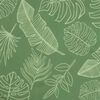 vidaXL Garden Bench Cushions 2pcs Leaf Pattern 150x50x7cm Fabric