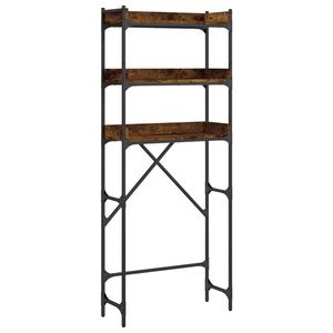 vidaXL Washing Machine Shelf Smoked Oak 67x25x163 cm Engineered Wood