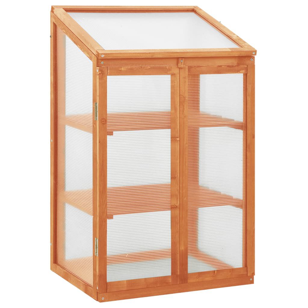 vidaXL Greenhouse 60x45x100 cm Firwood