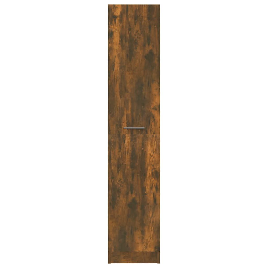 vidaXL Apothecary Cabinet Smoked Oak 30x42.5x150 cm Engineered Wood