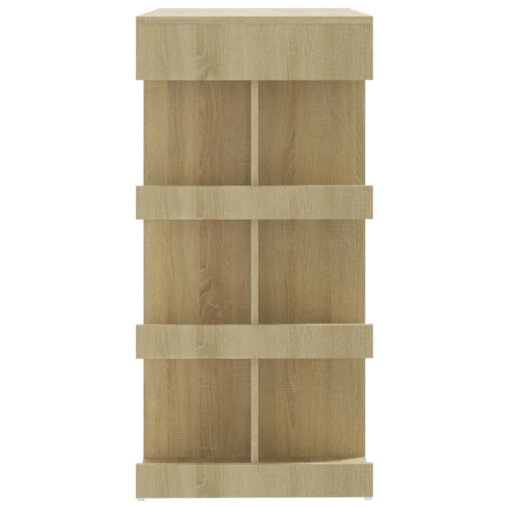 vidaXL Bar Table with Storage Rack Sonoma Oak 100x50x101.5 cm Engineered Wood