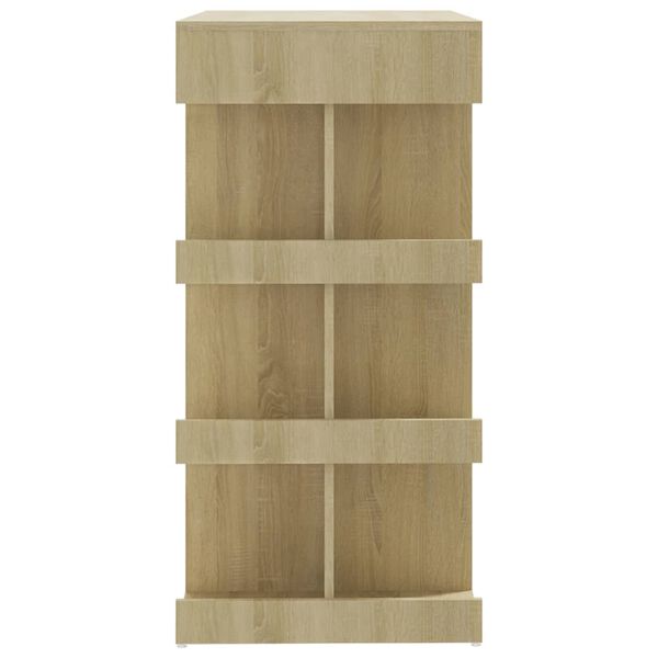 vidaXL Bar Table with Storage Rack Sonoma Oak 100x50x101.5 cm Engineered Wood